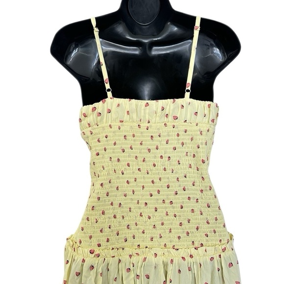 Free People Lavender Daze Midi Dress Strawberry Lemon Combo NWOT! SZ S - Picture 10 of 11